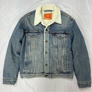 Levi's Lightweight Blue and White Shirt Jacket